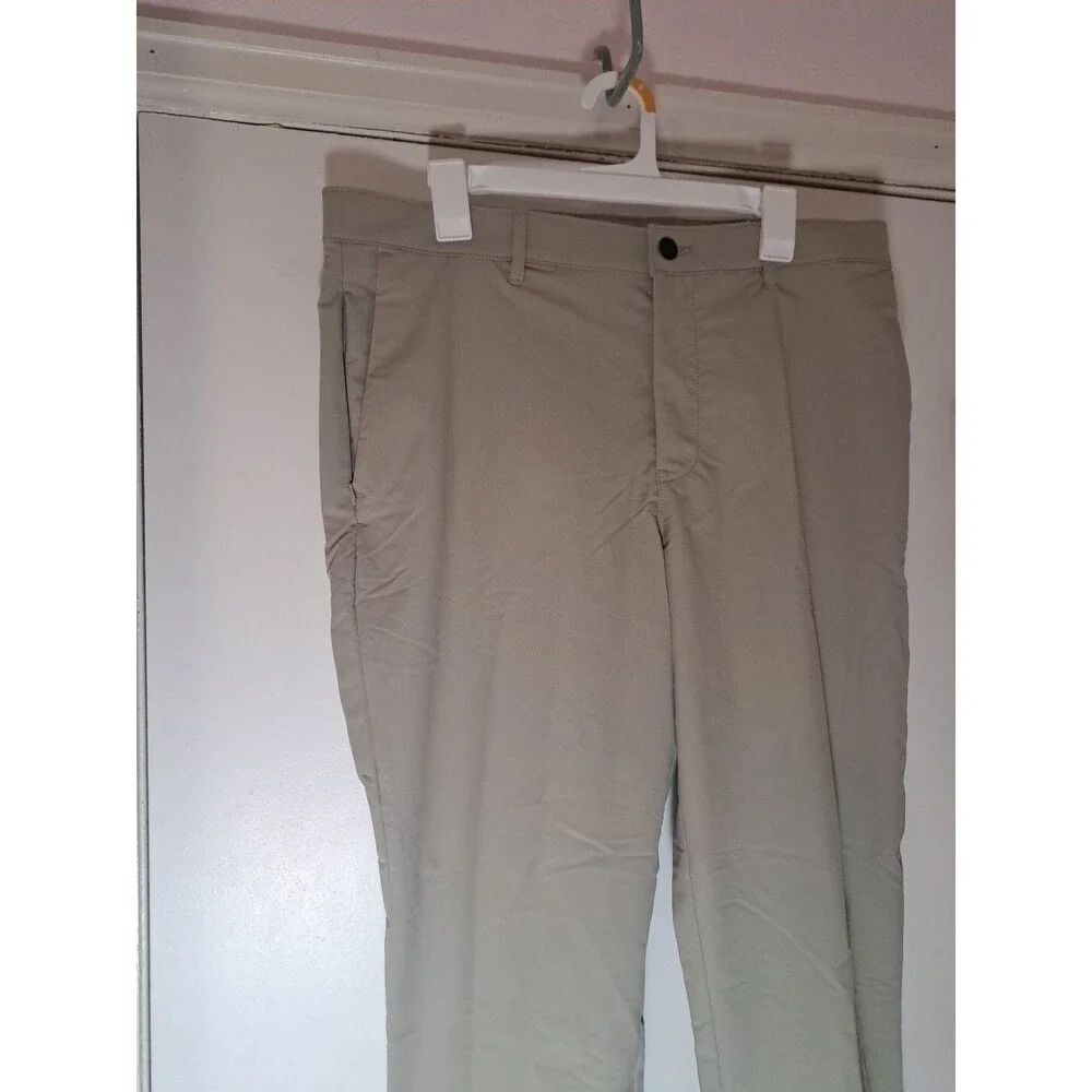 Banana Republic Men's Tan/Beige Pants 36x30 Tapered Mid-Rise Chino Comfort